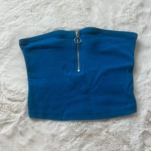 Blue tube top